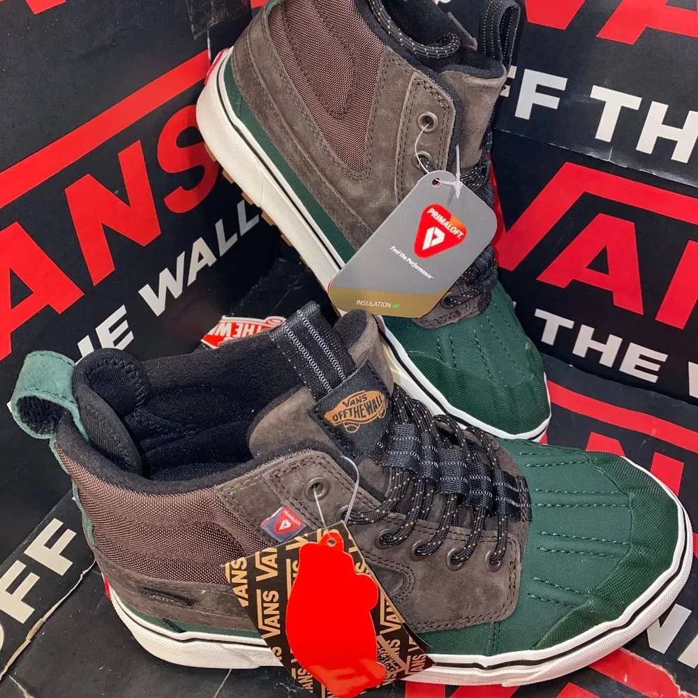 Vans Sk8-HI Del Pato MTE-2 All Weather Brown & Green Men's 7.5 VN0A5JMNBGS